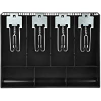 Los mejores  - Hyuduo Cash Drawer Register- cajero de reemplazo de bandeja de inserción de caja de efectivo de 13 pulgadas con clip de…